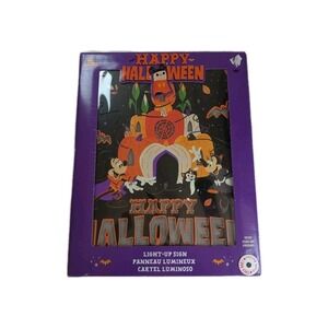 Disney‎ Happy Halloween Sign - Mickey - Minnie - Disney Parks - Light Up NIB
